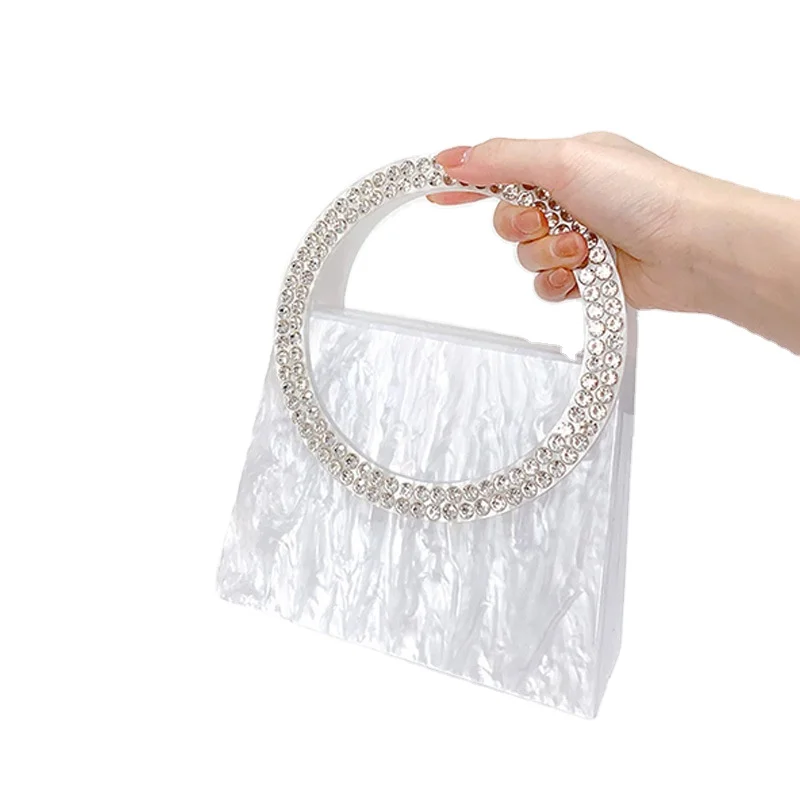 Wholesale Ladies Acrylic Clutch Bag Fashion Women Tote Bag Casual Wedding Evening Bag