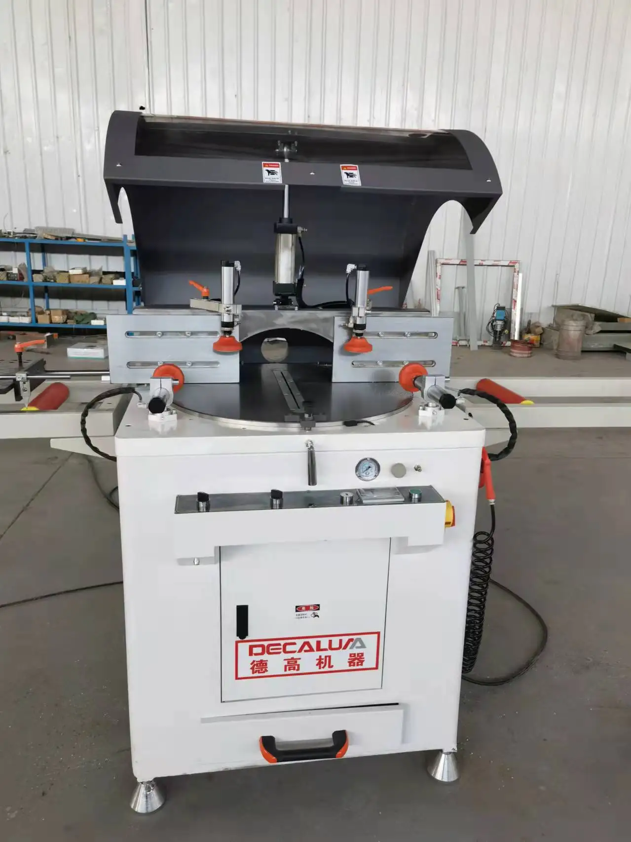 Aluminum Window Fabrication Single Head Any Angle Cutting Saw Machine