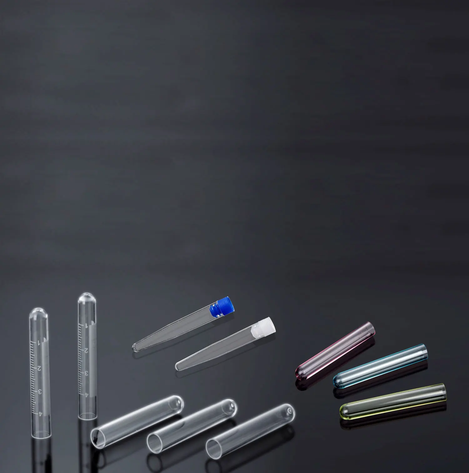 MF901111/MF902111  Plastic Test Tube With CE Certificate , PS or PP material