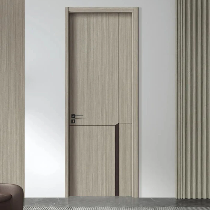 Bedroom door for house hotel soundproof melamine door interior solid wood door