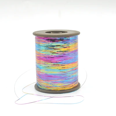 100g New arrival Rainbow Sparkle Metallic Yarn Metallic Thread M type