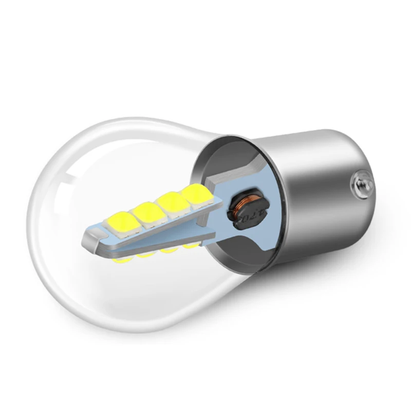 1157 BAY15D P21/5W P21 5W Led Bulb 1156 BA15S P21W Led Ampoule R5W R10W Car DRL Lights Turn Signal Lamp 12V White Red Amber