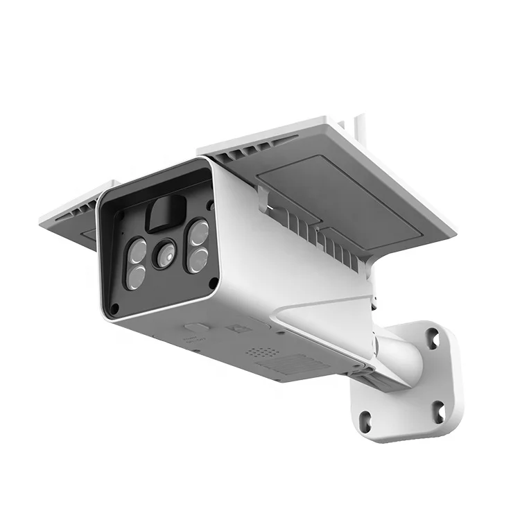 gsm сигнализация с солнечной батареей cctv камеры безопасности 4g наружная беспроводная HD 1080P инфракрасного