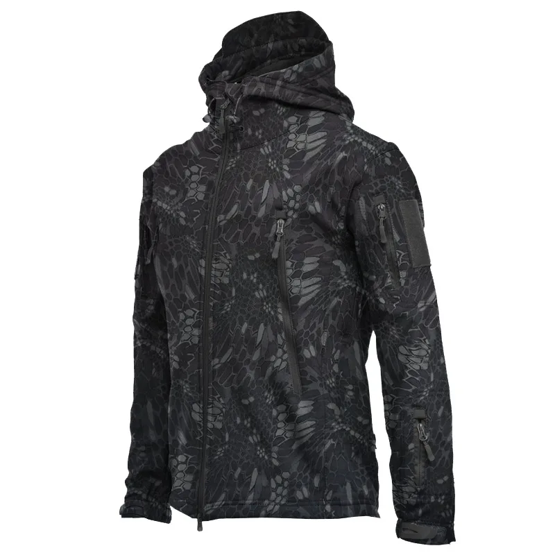 Wholesale Multicolor Men Outdoor Waterproof Breathable Tactical Hiking Camping Green Camouflage Uniform Jacket