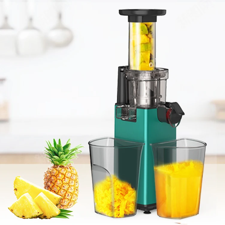 Household lightweight automatic extrusion cold press mini portable slow juicer fruit juice machine