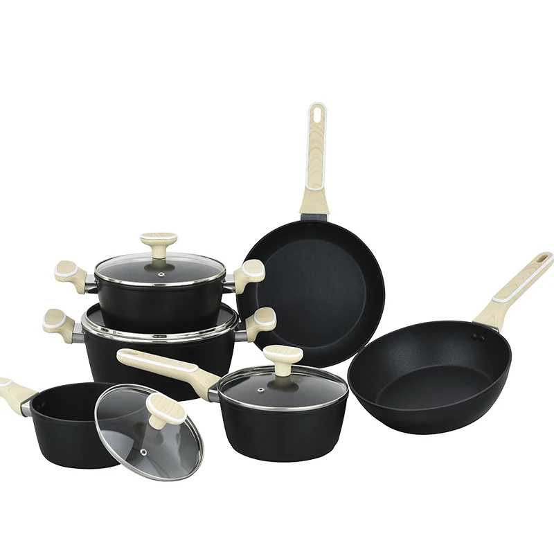 Hot Sale High Quality Forged Aluminum Pot and Pan Set Non Stick Cookware Set