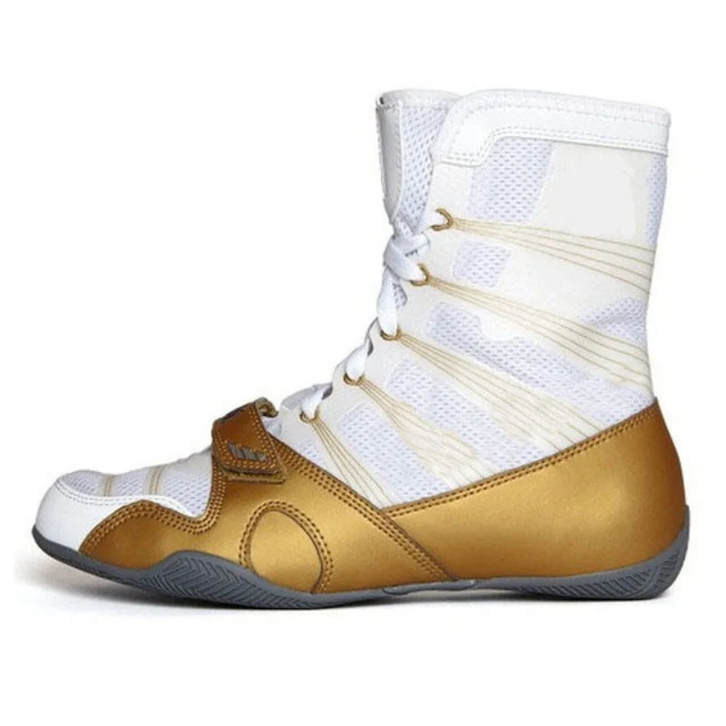 Oem Design Your Own Kids Mid Professional Gym Wrestling Boots Men Boxing Shoes