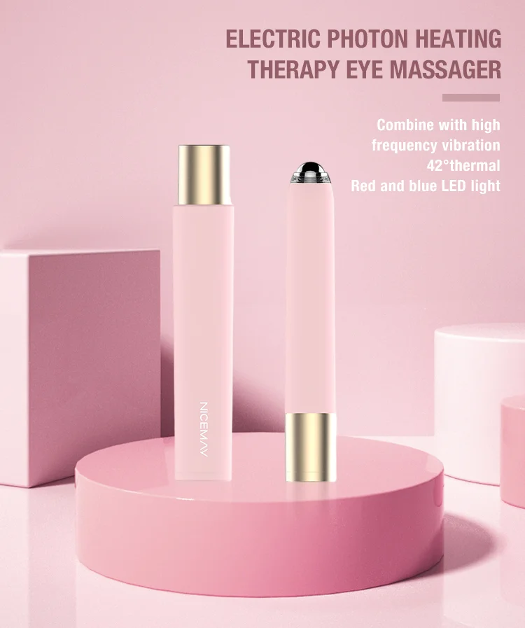 Wholesale Eye Massage Instrument Pen Mini Rechargeable Photon Thermotherapy Vibration Eye Care Absorption Skin Care