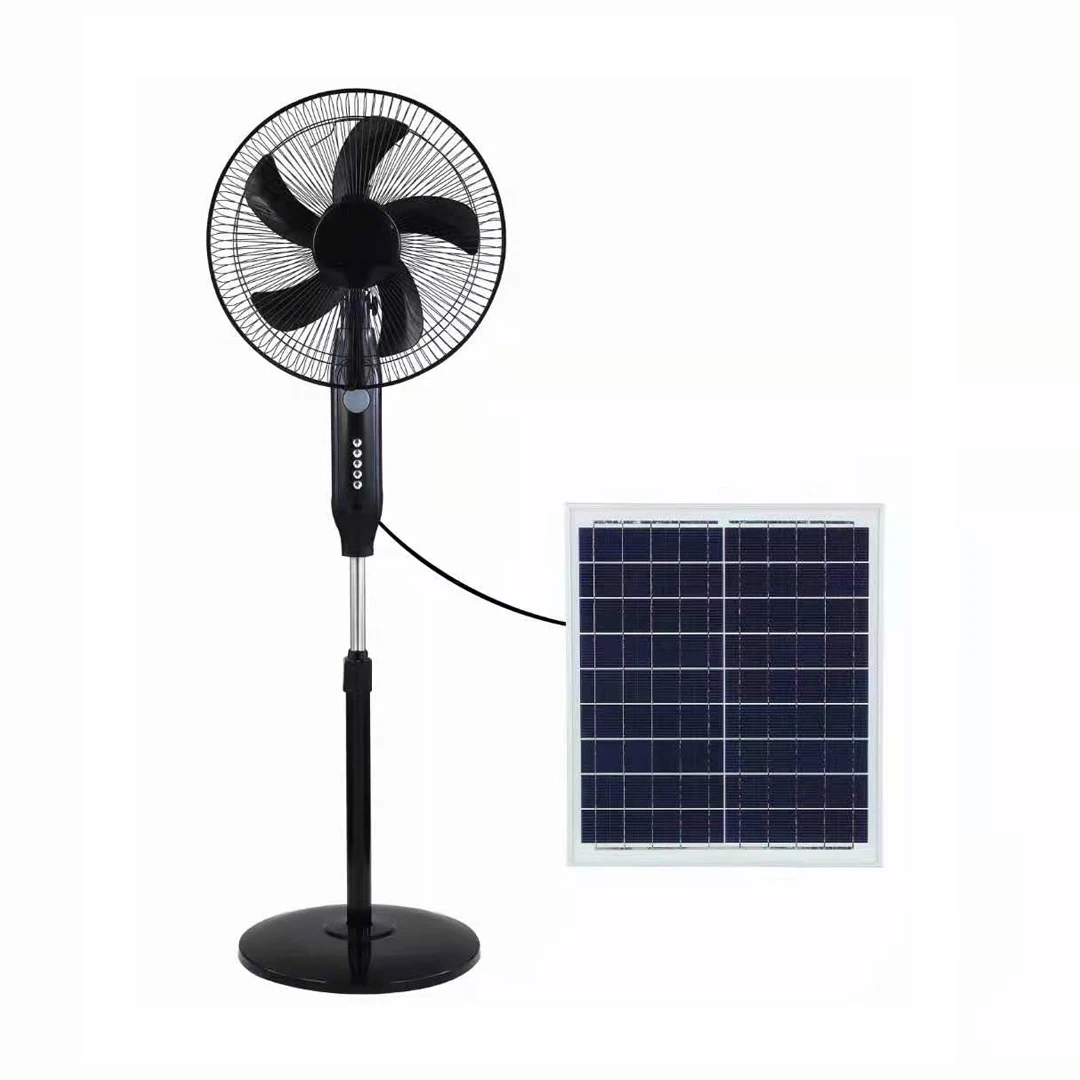 Solar electric fan 12 inch solar USB charging fan with battery life strong wind portable