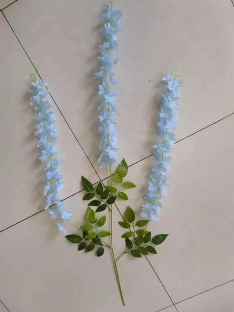 artificial hanging wisteria flowering plants of natur decorations for home decor backdrop wedding bridal flower vine