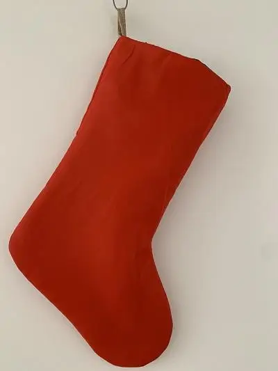 Custom Christmas Stockings Holiday Personalized Plaid Cuff  Rustic Natrual Style Santa Claus Pattern Christmas Stocking