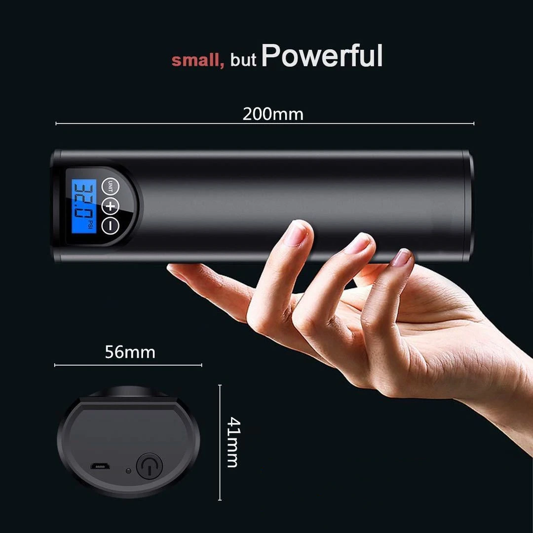 Handheld multifunctional electric air pump intelligence 150 psi flashlight ball mini portable car electric air pump bicycle