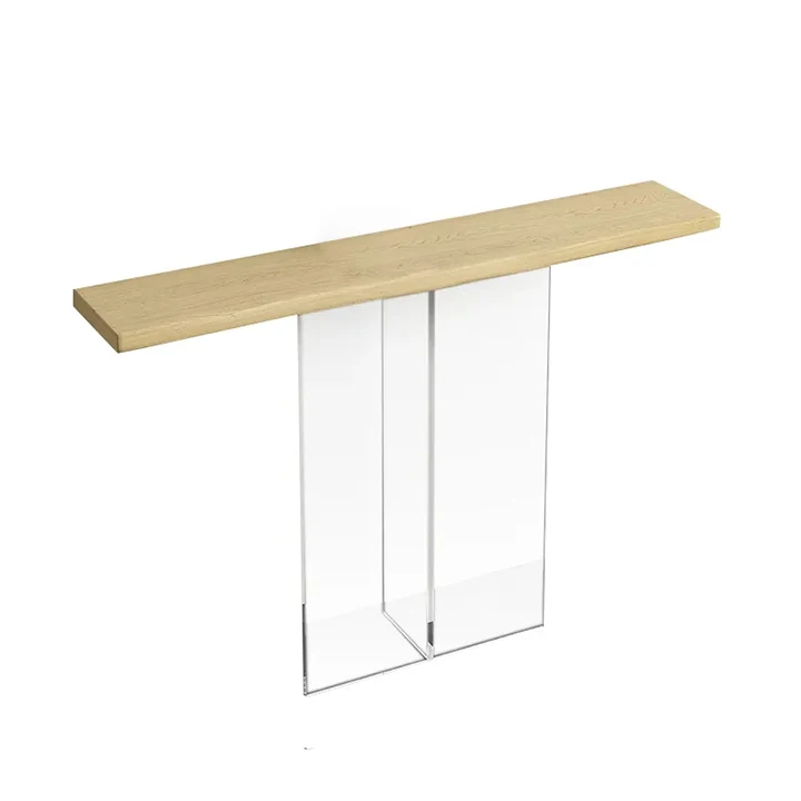 Factory Acrylic Modern Luxury Furniture Hallway Entrance Table Console Narrow Wood Hall Entry Home Furniture Living Room