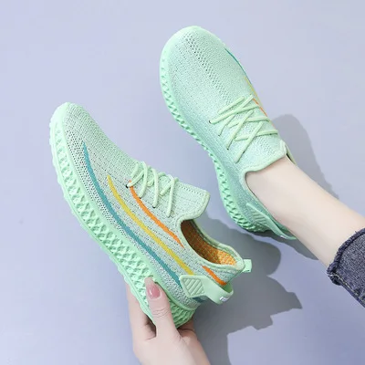 Promotional new breathable ladies casual running shoes Korea original stock second-hand shoes wholesale price