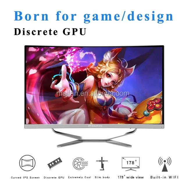 Maifan Factory Поставщик 21 5 Дюймов HD AIO дешевые компьютеры и настольные Barebone все в одном ПК с офисом