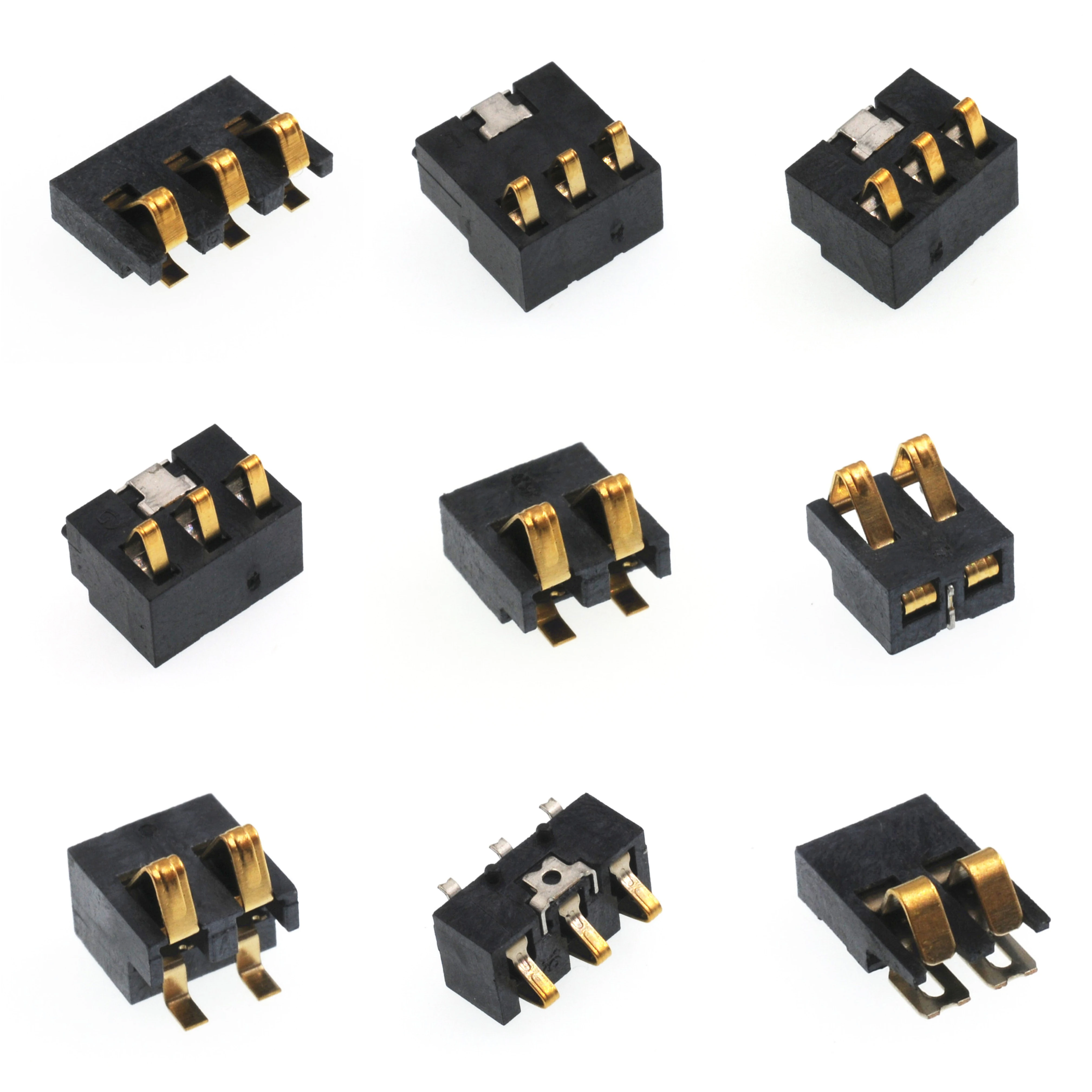 2.5PH Battery Connector Plate Plug PCB Mount SMT 2.0mm Height Golder 4 Pin Male Mobile Battery Connector