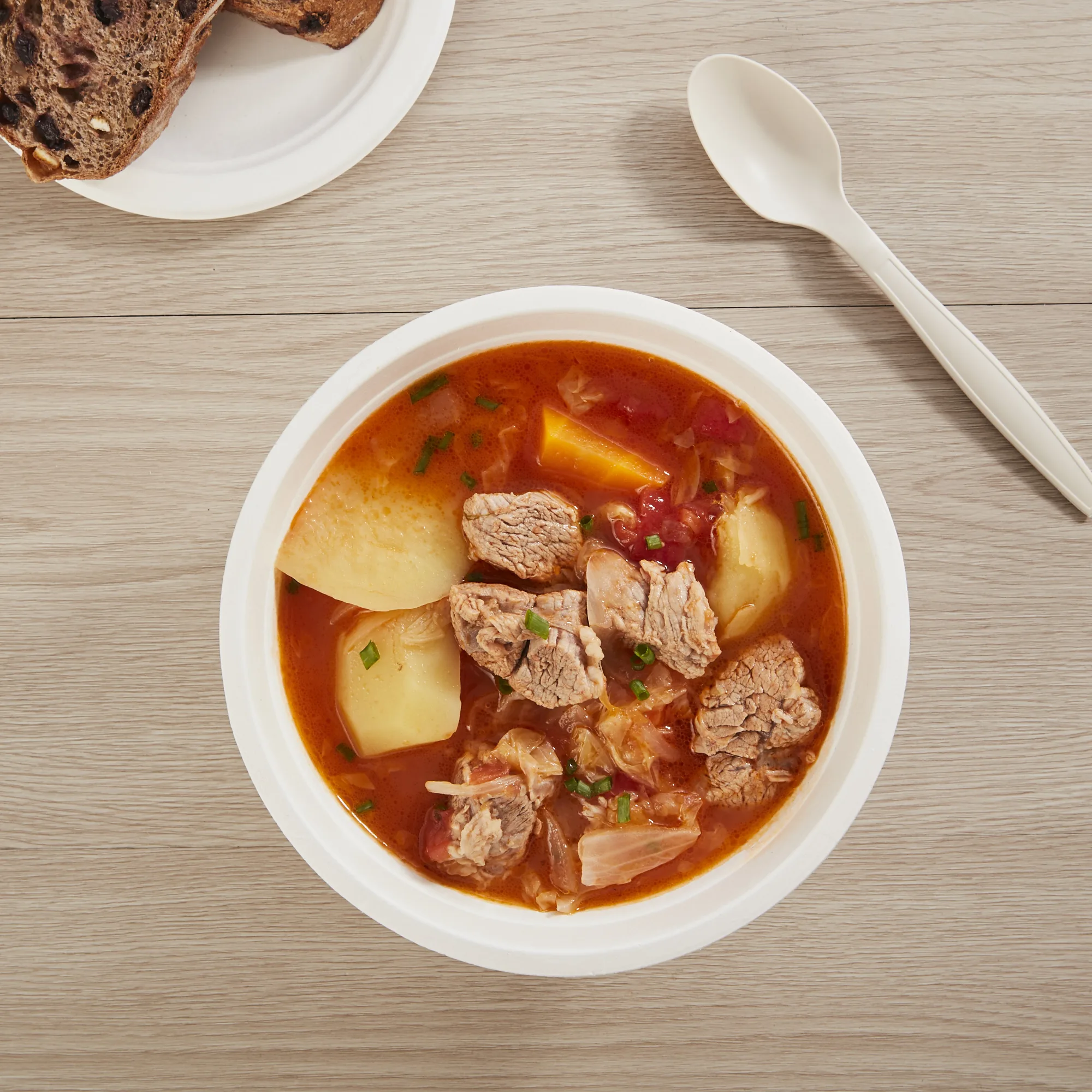 12 oz (350ml) Can Be Customized Eco Friendly Disposable Disposable Ramen Soup Bowls For Restaurant