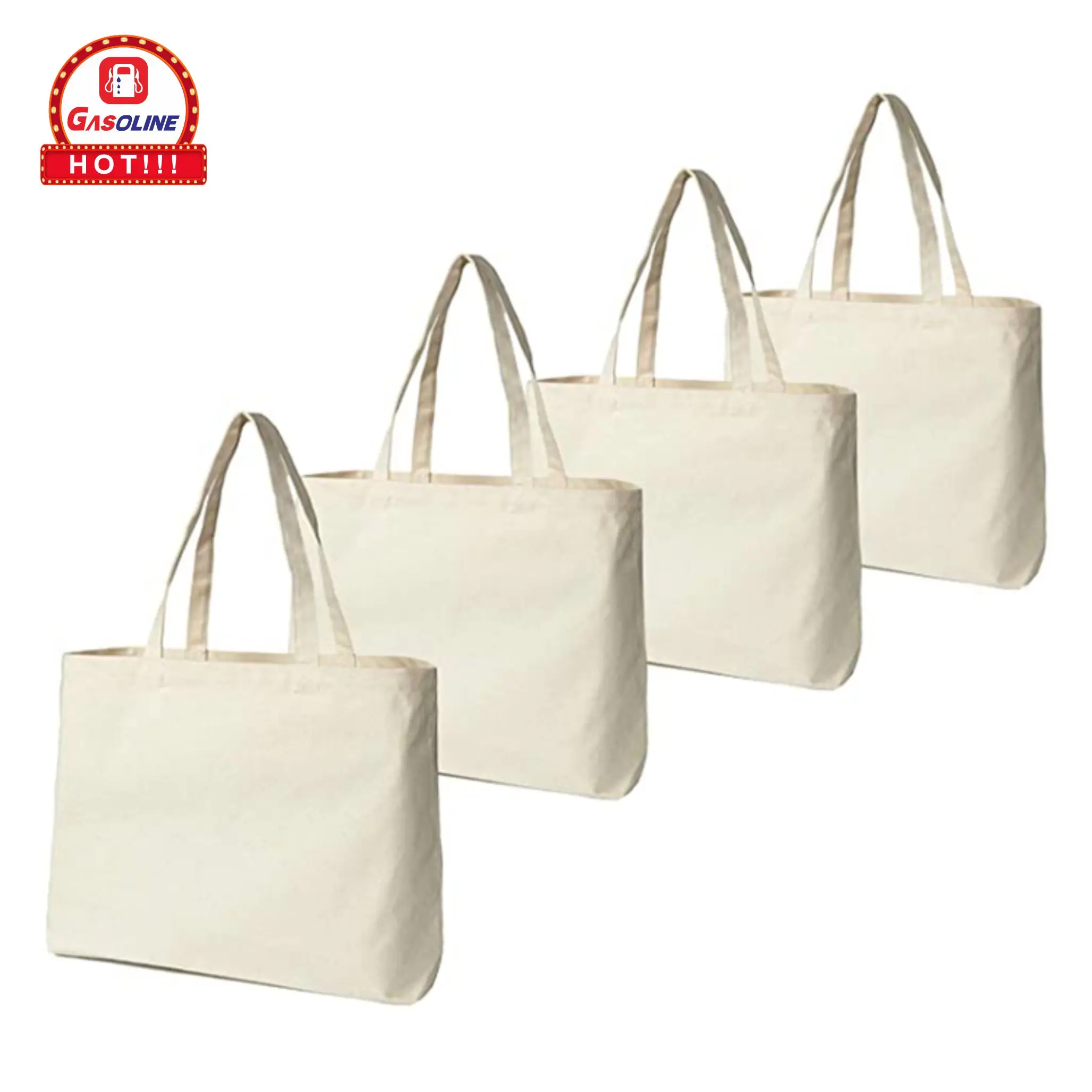 Manufacturer cheap custom printed reusable  cotton produce plain grocery  packaging reusable tote bag canvas 100% cotton