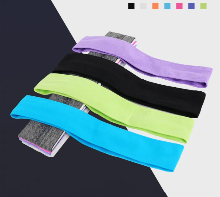 Genya Elastic Workout sweatbands Stretchy Soft Polyester fiber Sport Yoga Headbands Non-slip Hair Headband for Women and Men
