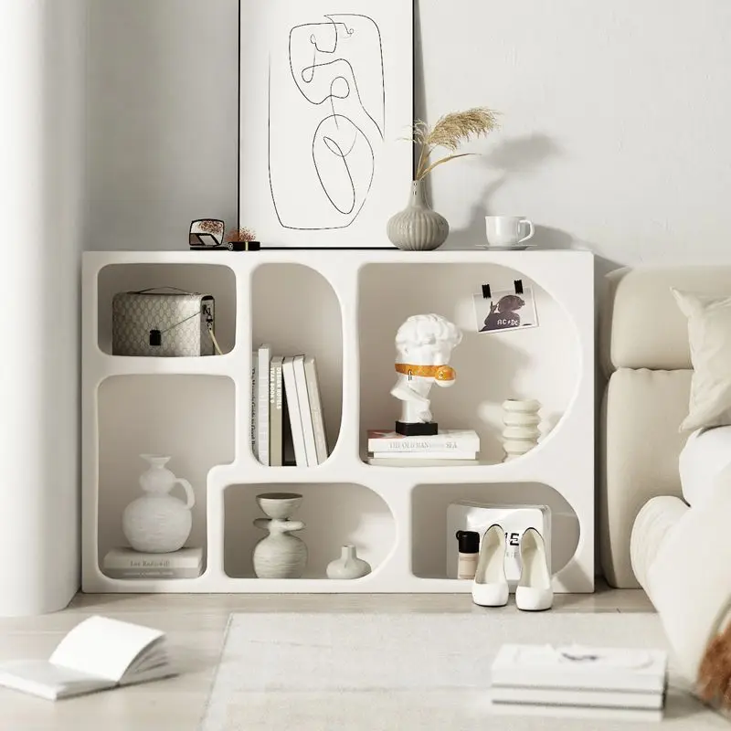 MDF Wood Cabinet Bedroom Corner Floor Storage BookShelf Bedroom White Wood Furniture Living Room Cabinets