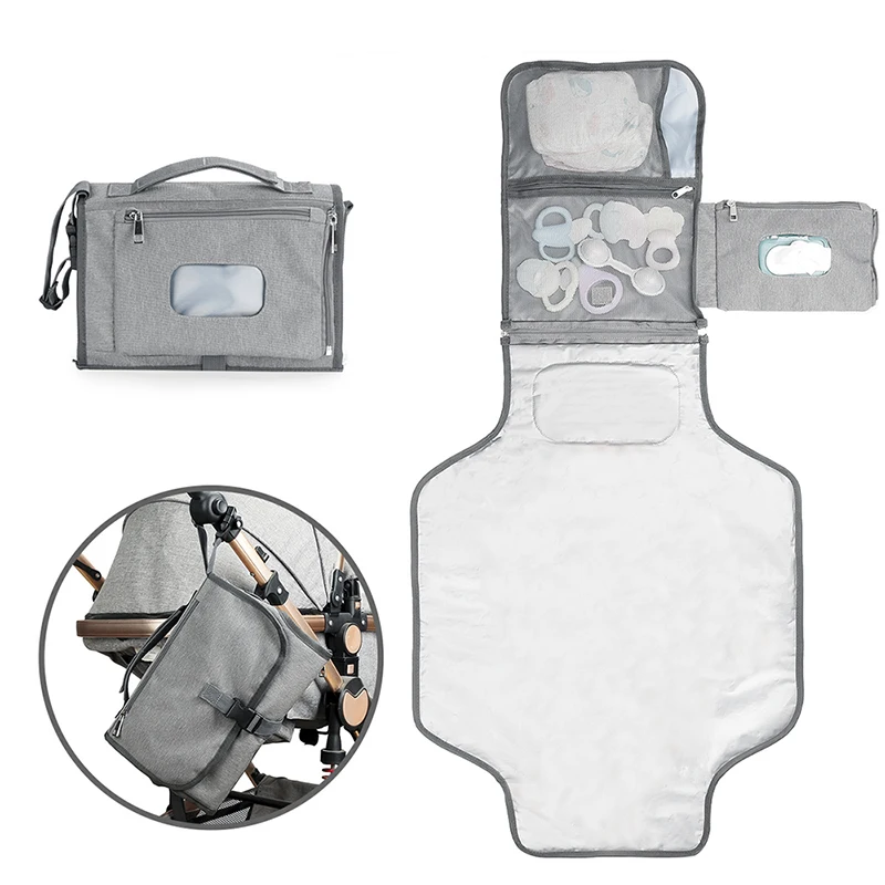 Oem china wholesale portable clean hands changing pad waterproof baby changing bag mat diaper bag diaper changing pad