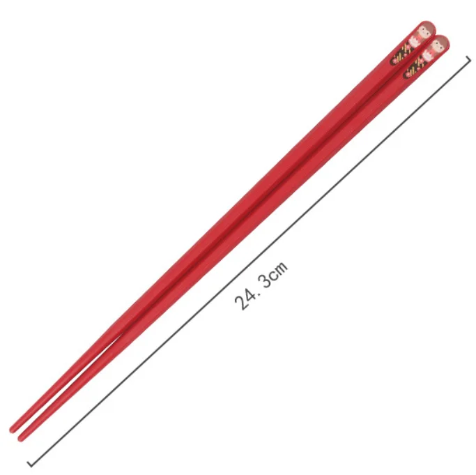 Moisture proof alloy pointed chopsticks five pairs of net red color