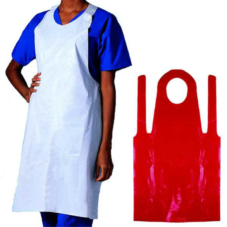 Biodegradable compostable apron, disposable medical plastic apron