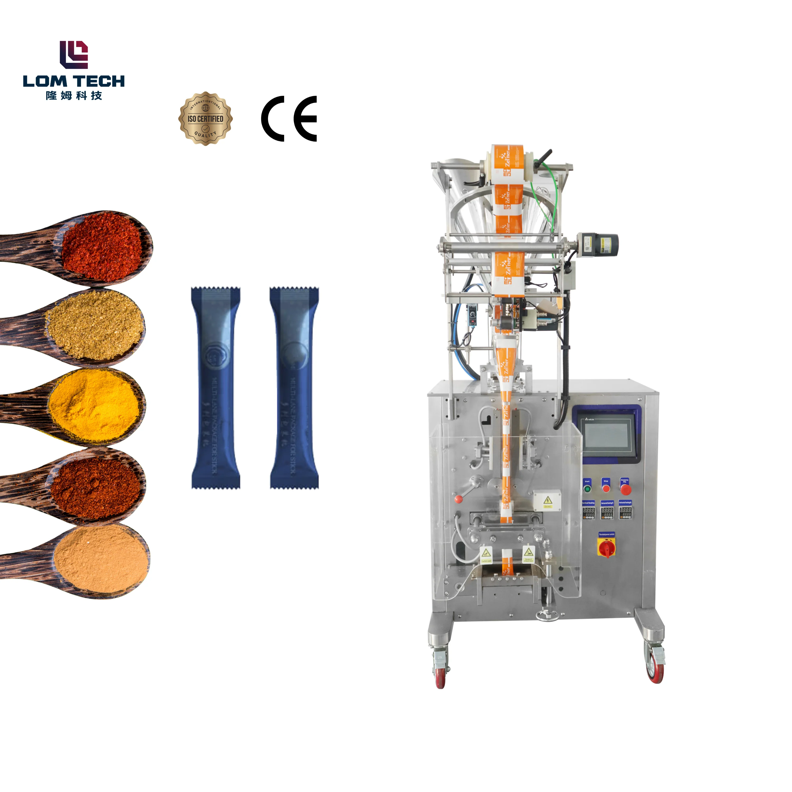 2023 Hot Sales Automatic Multi-function Nuts Beans Packing Machine Small Plastic Bags Tea Dried Fruits Packing Machine from LOM