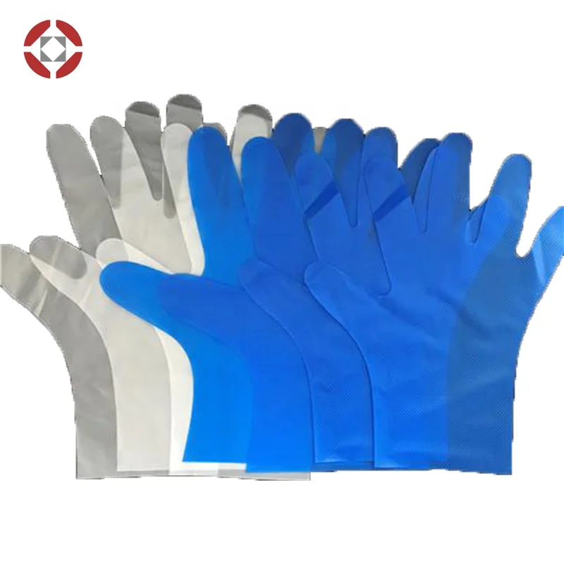 Disposable Plastic Polyethylene CPE Gloves Disposable Transparent TPE / PE / CPE Gloves