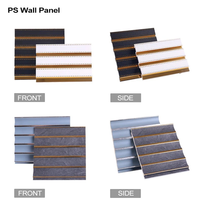 Hot selling PS wall panels ceiling shaped grille panels waterproof PVC TV sofas background walls shower decorative panels
