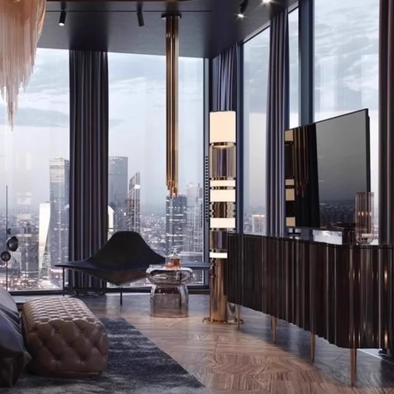 Designer Marble Decorative Luxury Floor Lamp Living Room Hotel Lobby Post-modern Stacking Floor Lamp