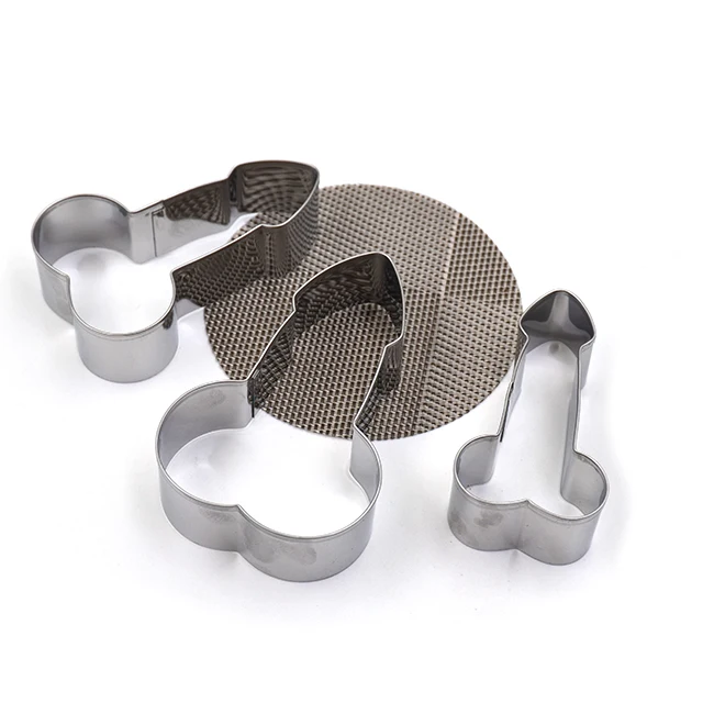 Stainless steel creative penis cake cookie mold DIY baking utensils