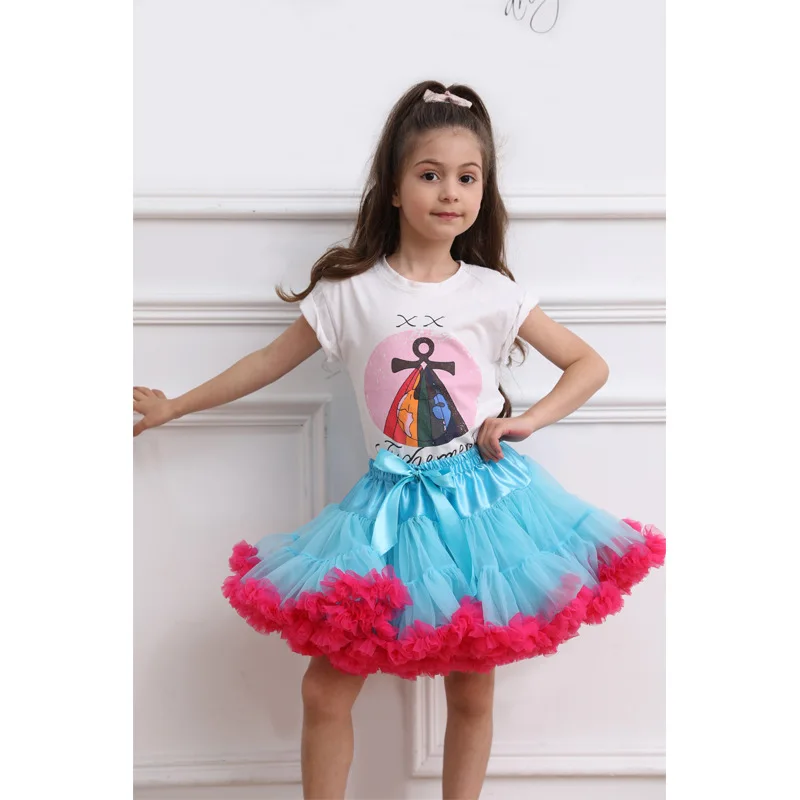 New Toddler Girls Lace Tutu Skirts Fluffy Children Ballet Skirts  Princess Tulle clothes