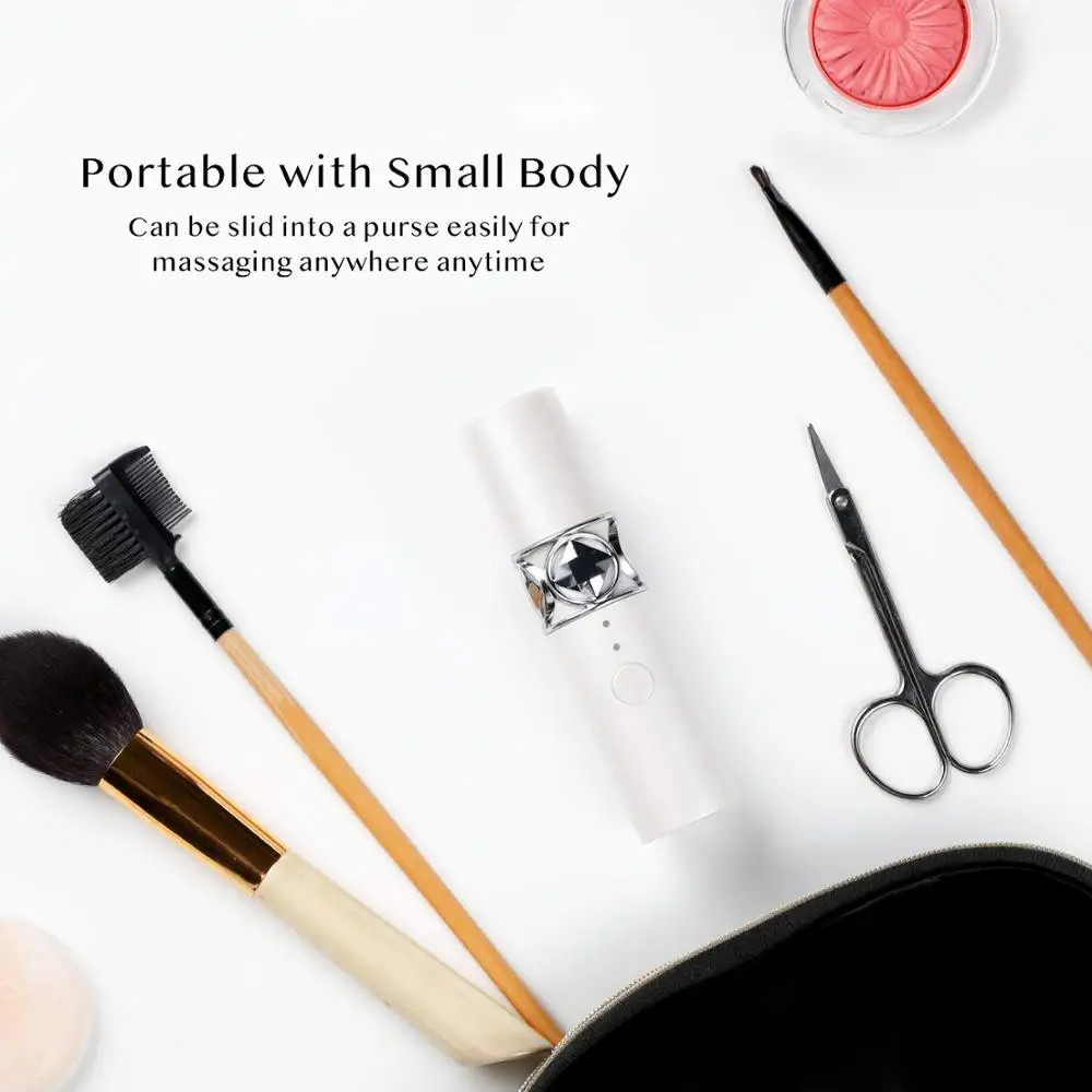 Eliminate Puffy Eye Strain Relief  Massage Roller Eye Facial Massager Pen for Dark Circle Remover Lip Massager