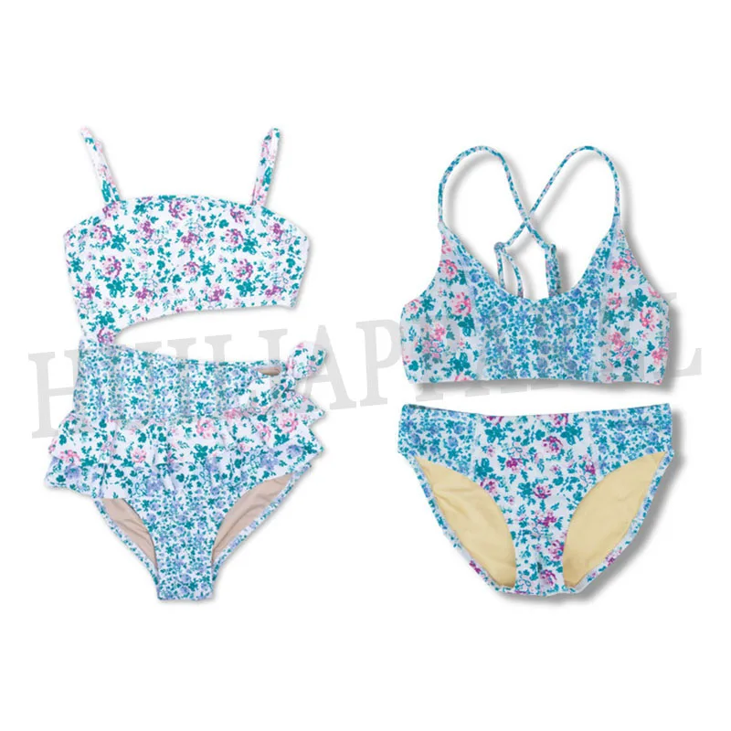 2014 factory designer high quality girls swimwear 14 years 7-16 teen bikini beachwear bathing suits swimsuit for girls kids