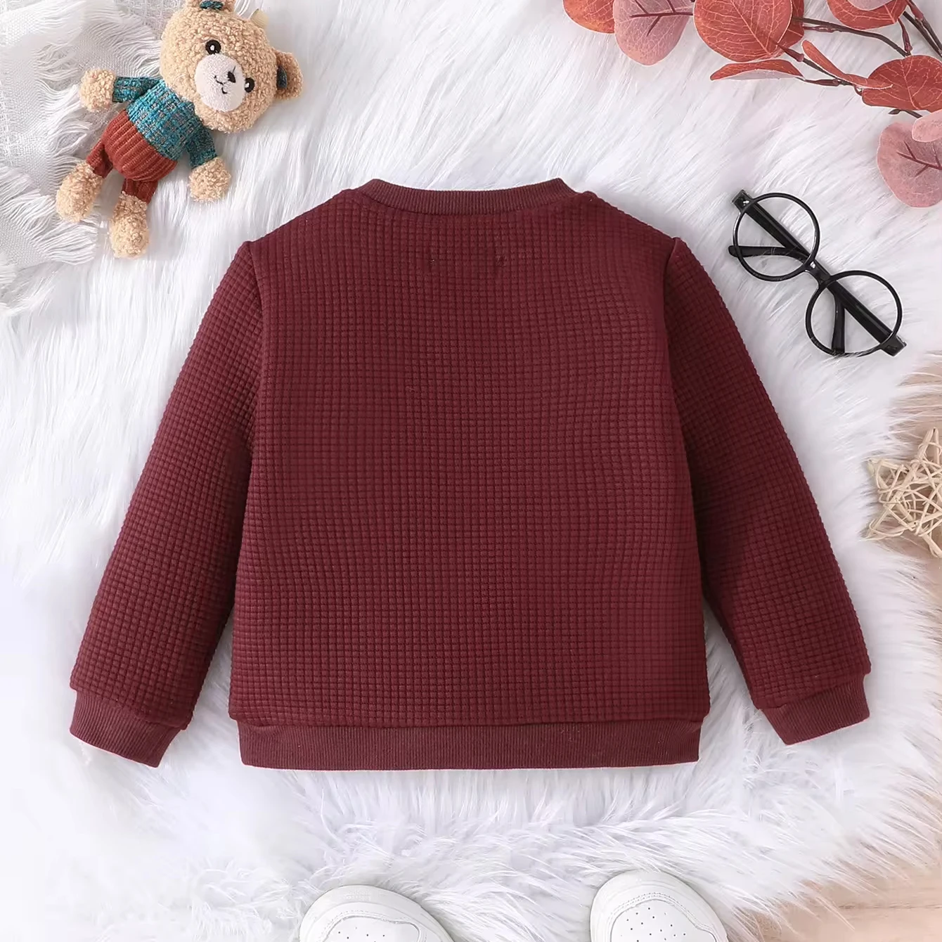 Gavin Yang Kids Boys Elegantly-Designed Hooded Jumpers Relaxed Infants Children Lengthy Sleeve Letter-Embellished Sweaters