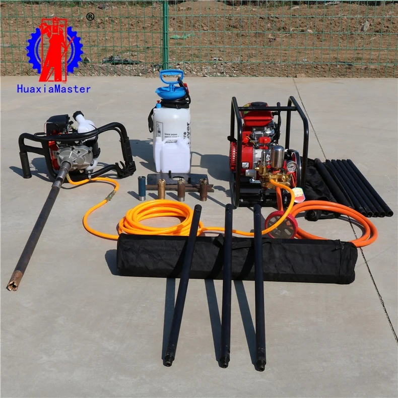 Small portable core drill machine 20m depth small backpack core sample drilling rig for sale one person can operate
