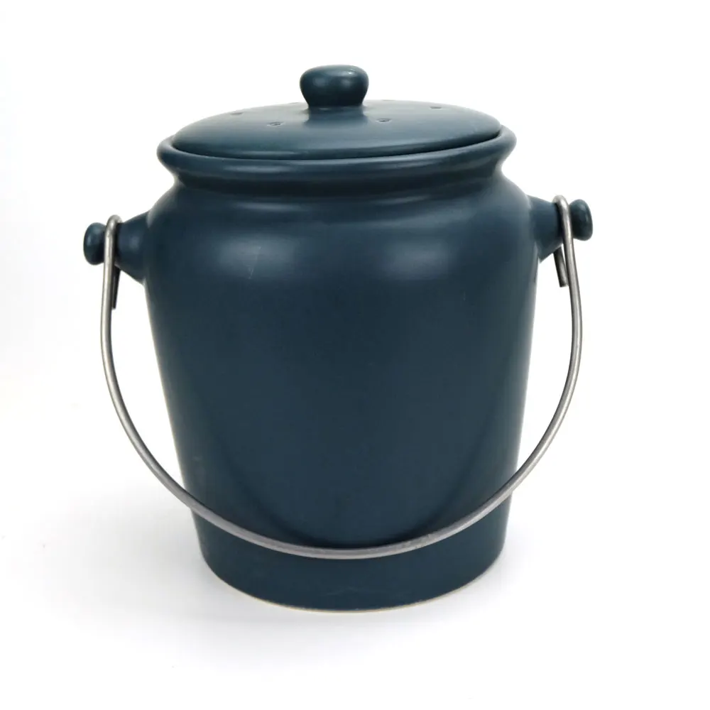 
Ceramic matte compost bin kitchen 