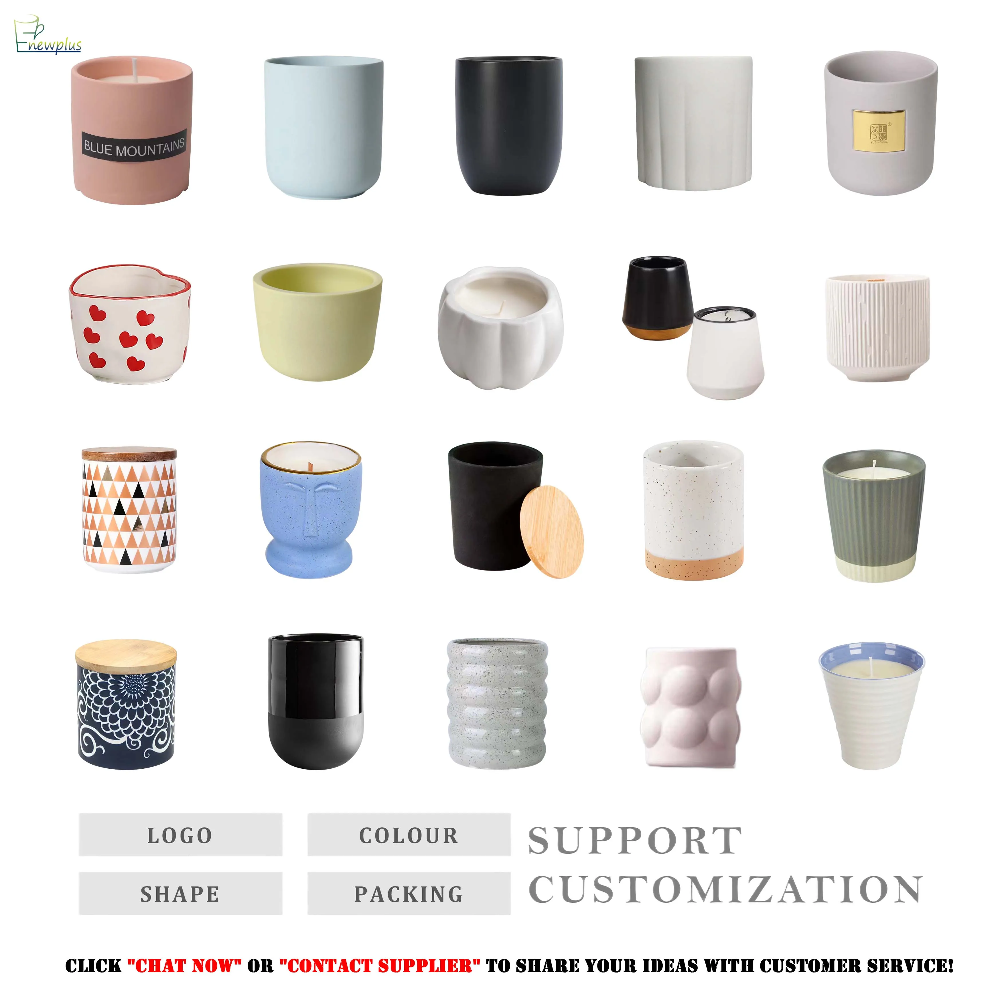 Luxury Exclusive Culture Pattern Ceramic Jar Candles Gift Oem Natural Soy Wax Essential Oil  Candle Jars With Lid Jar