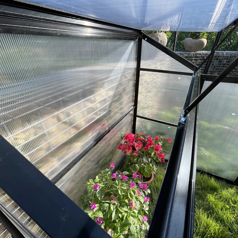 Сельскохозяйственная мини-теплица с алюминиевой рамой наборы уличных домов для садовых