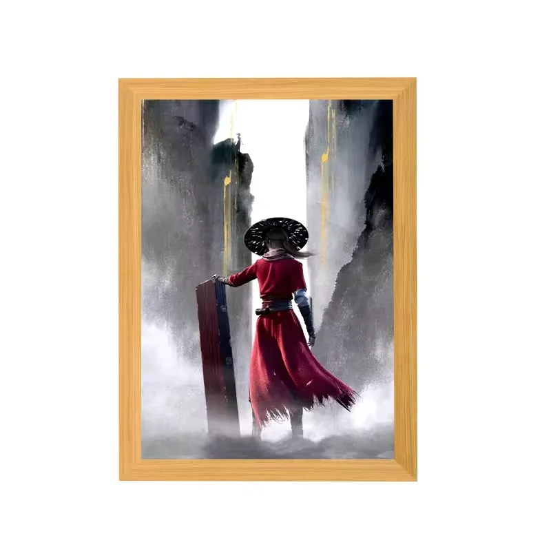 Anime Characters LED Night Light Picture Frame Lamp Paintings and Wall Arts Night Lamp 40 60 Fashionable Modern UV Printing 85
