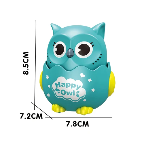 Customized Owl Press And Go Rotating Inertial Sliding Toys