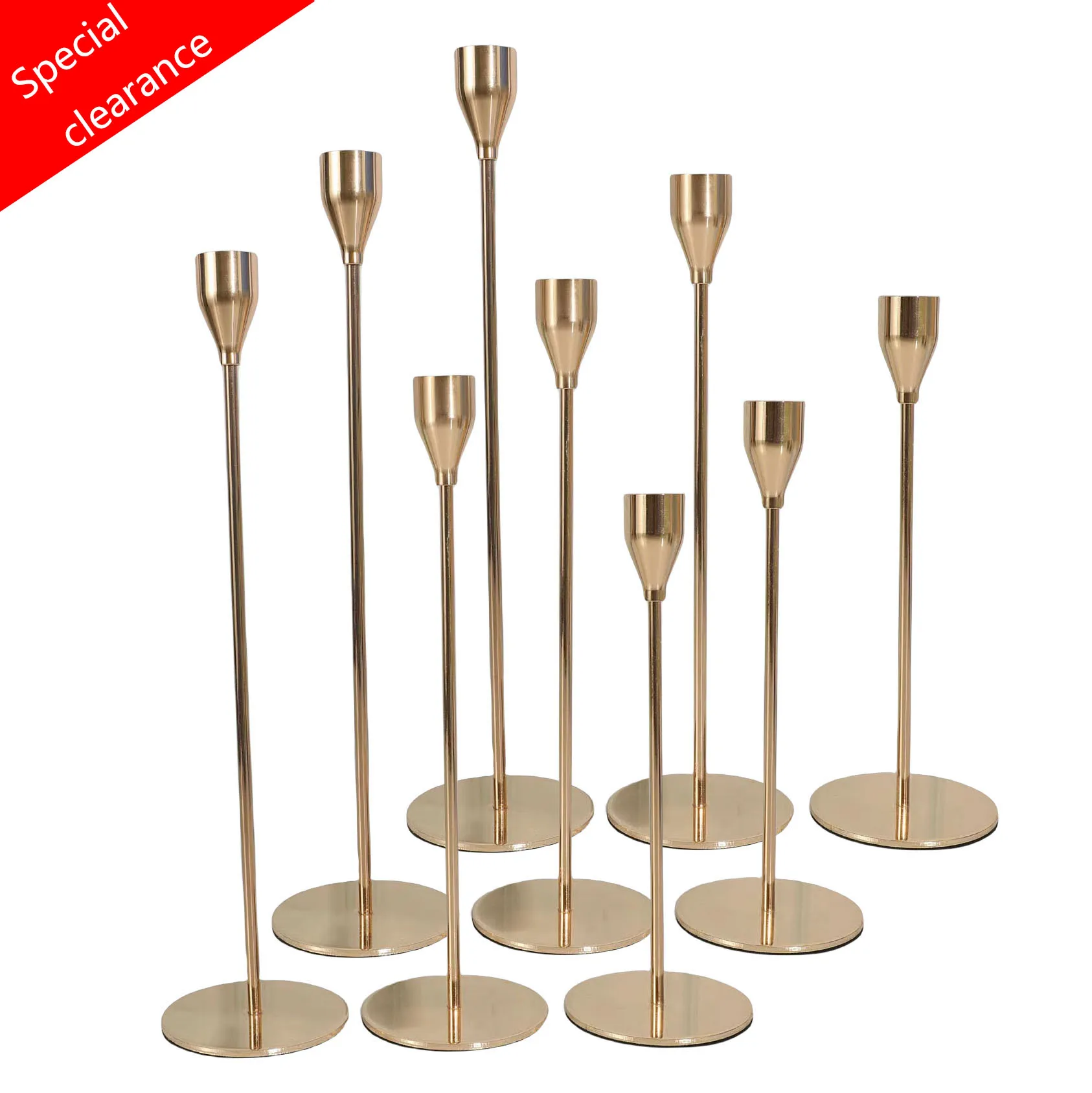 plant Manufacture 500 Sets $2.9 Gold Metal Candlestick Weddings Home Decor tapered candle holder