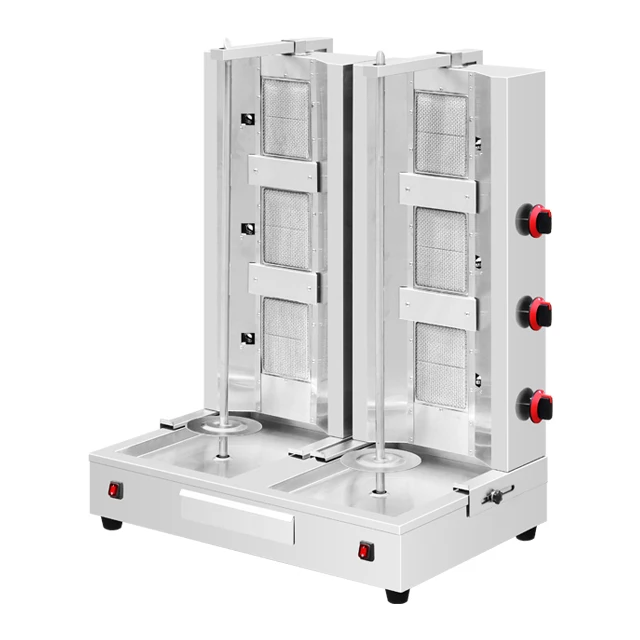 Commercial Professional Custom Gas Doner Kebab Making Machine Shawarma Gas Kebab Machine
