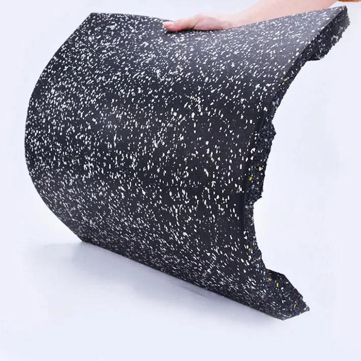 Free sample gym silicone flooring matting 6mm rubber  floor tile gym equipment black rubber mat