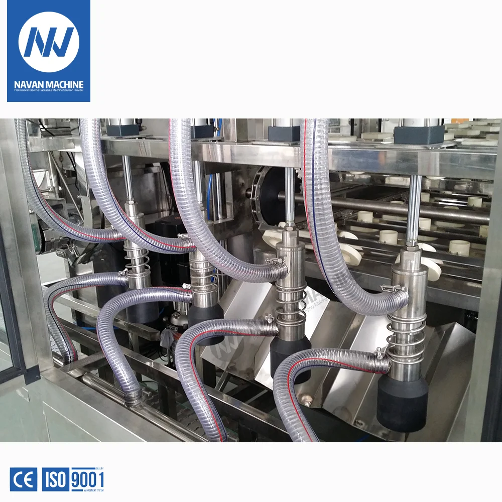 Automatic Water Filling Machine Plastic Gallon Disposable Bottle Washing Bottling Capping 5 Liters 3 ~ 6 Gallon Pressure Capping