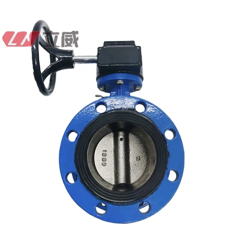 Dn 150 6 дюймов wcb epdm Сидящая с двойным фланцем клапан-бабочка
