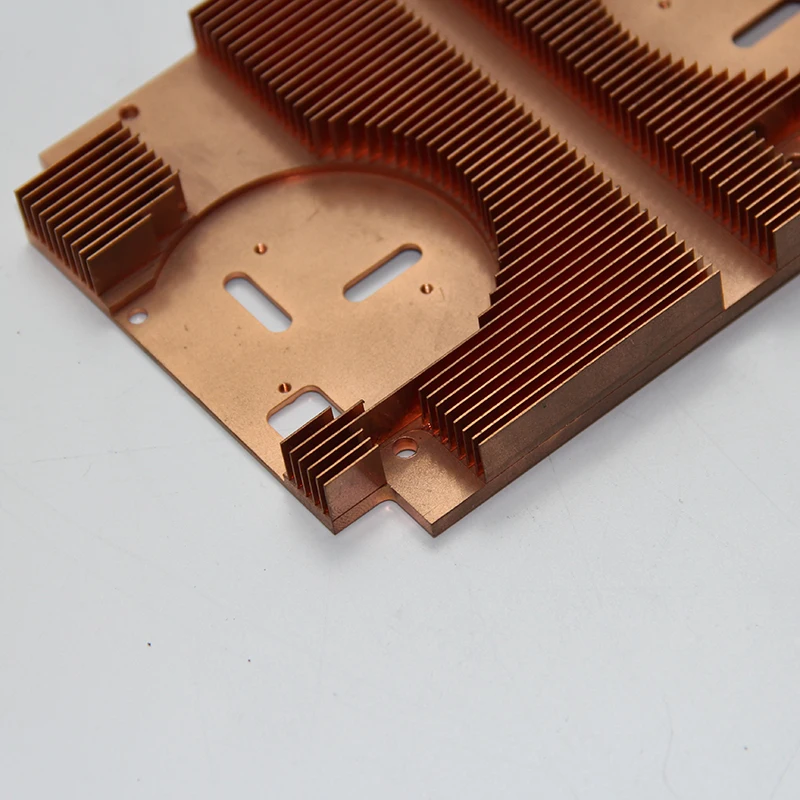 FM oem customized skiving fin copper shovel radiator heatsink large heat sink with cooper block cooler
