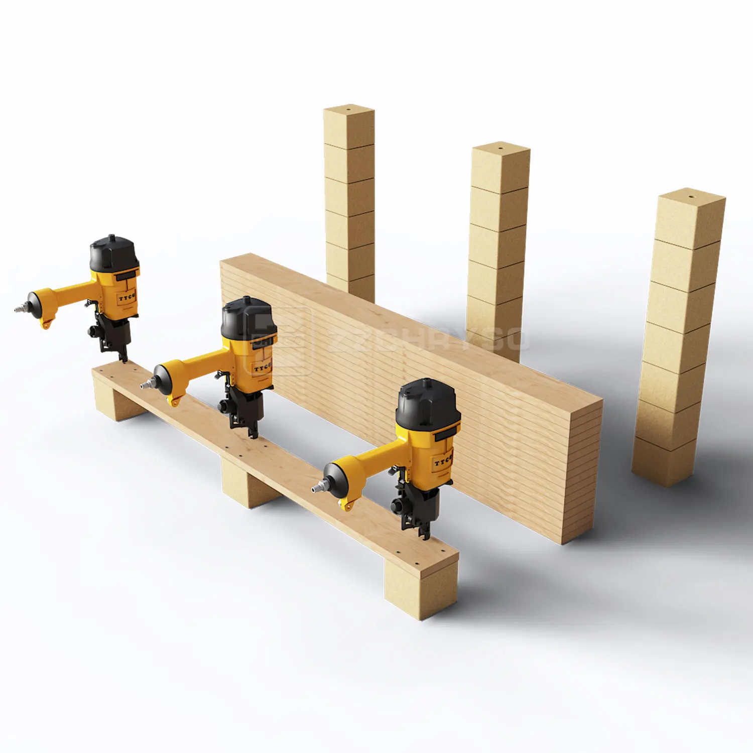 Automatic pallet nailing machine pallet feet assembly machine for your Euro Pallet