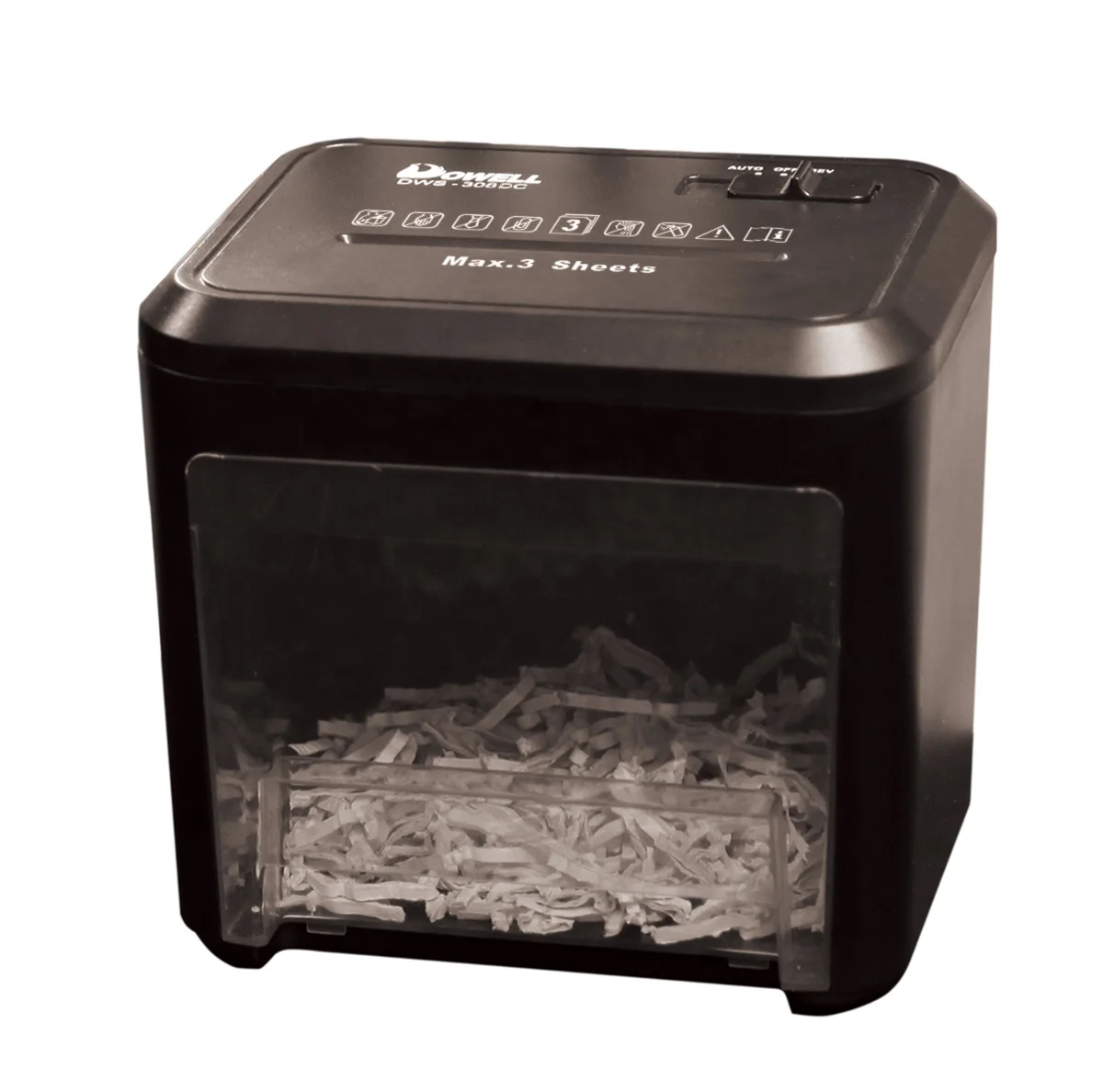 3 Sheet Cross Cut Desktop Paper Shredder Low Noise Mini Electric Shredder for Cards Plastic Material